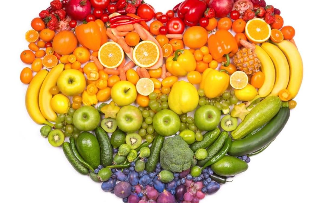 Fresh fruits and vegetables variety